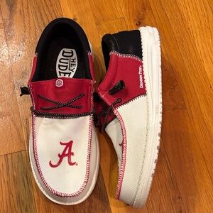 Alabama Crimson Tide Hey Dudes Crimson and White Mens 11 New
